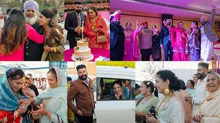 LAST WEDDING FUNCTIONS FROM GIRL & BOY SIDE | BRIDE CHALI PEKE | WEDDING CAKE | INDER & KIRAT