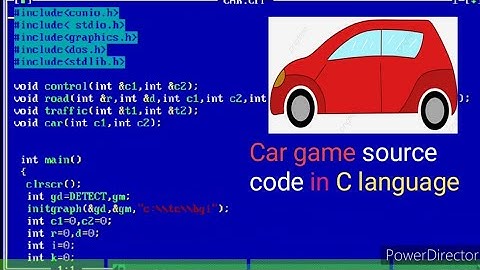 car game source code||game project develop in C language (TOP NATURAL SCIENCE)