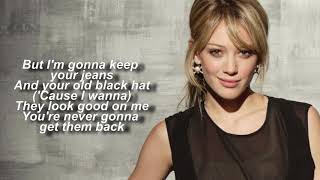 Hilary Duff - So Yesterday || Lyrics