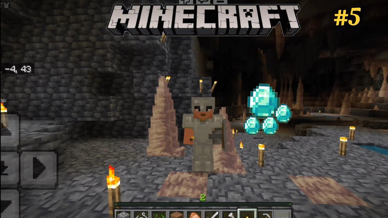 CAN I FIND DIMOND IN SECRET CAVES || MINECRAFT GAMEPLAY #5 - YouTube