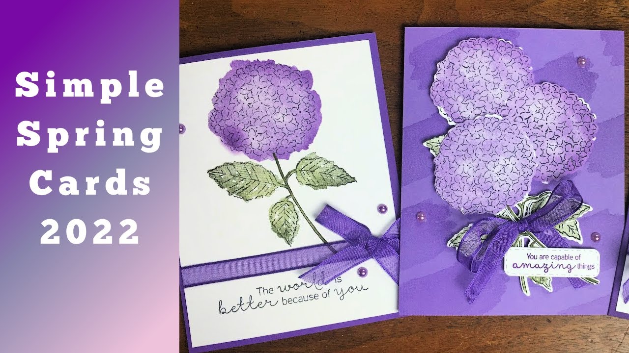 Simple Floral Spring Cards: Multi Step Stamping Made Easy
