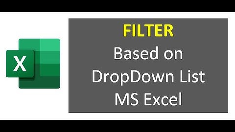 FILTER function to filter data based on dropdown selection