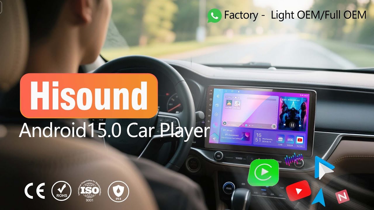 9'' Android 15 Car Stereo | Wireless CarPlay + 26 UI + DSP | OEM