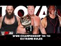 W2K20 : BrockLesnar vs Kane vs Braun strowman Full match 2022 | 2K18 Pc WWE gameplay