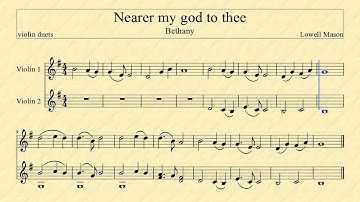 nearer my god to thee (both voices)