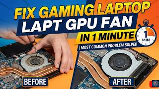 Fix Gaming Laptop GPU Fan in 1 Minute | Most Common Problem Solved