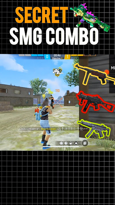 Best Character Skill Combination For Mp40 , Ump ,Mp5🤯🔥#shorts #freefire #ffedit #ff