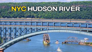 🔴NYC LIVE CAM🚆Relaxing Amtrak & Hudson River Ambience (ASMR)