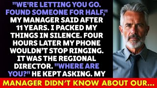 My Boss Fired Me After 11 Years, Said I Was Replaceable — Then HIS Boss Called That Night