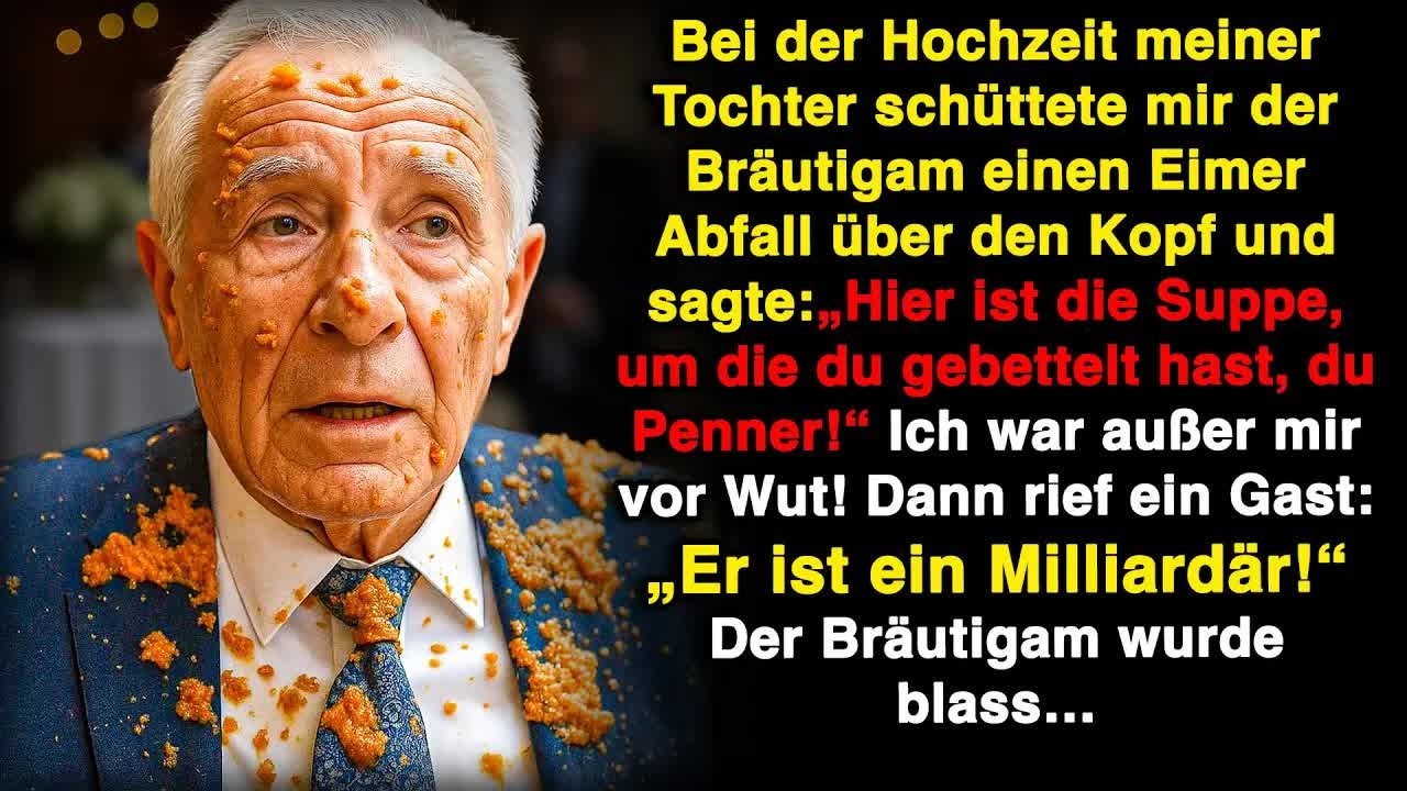 Auf der Hochzeit meiner Tochter demütigte mich ihr Bräutigam – doch was fünf Minuten später geschah!