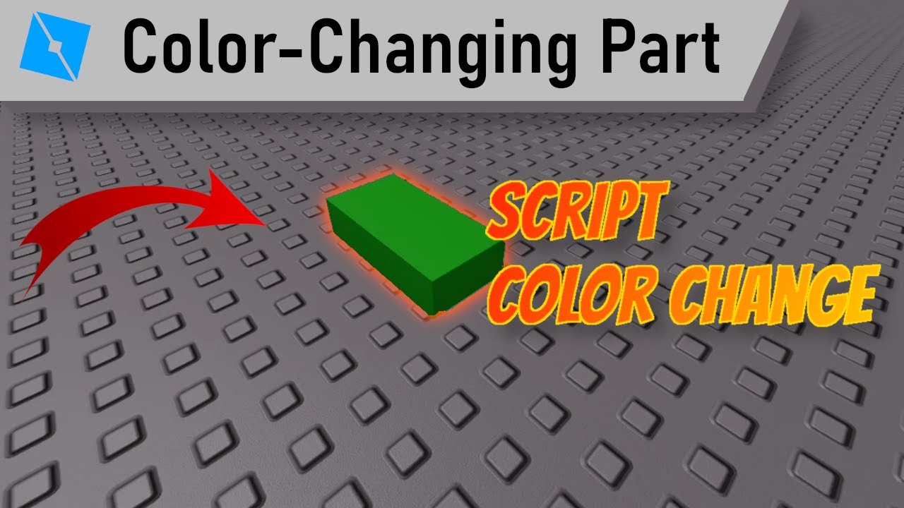 How To Script A Color Changing Part In Roblox Studio Youtube - how to change color in roblox studio