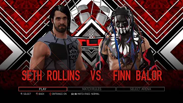 WWE 2K17 PS3 - Seth Rollins VS Finn Bálor (Demon)