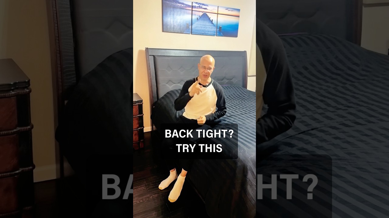 BACK TIGHT? TRY THIS #drmandell #healing #back #pain