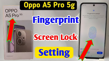 Oppo a5 pro fingerprint screen lock | fingerprint lock setting in Oppo a5 pro 5g | Oppo pattern lock