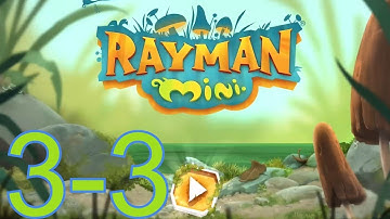 Rayman Mini 3-3: Bouncy Marsh - 100% Walkthrough Gameplay - APPLE ARCADE