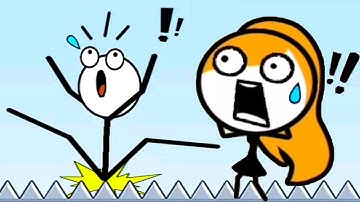 Rescue Me (WEEGOON) - All Levels 41-50 - Gameplay Walkthrough - Funny Stickman Brain Puzzle Game