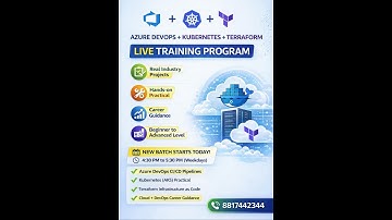 👉 Azure DevOps + Kubernetes + Terraform | Live DevOps Training | Weekdays Batch  #kubernetes #azure