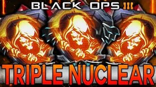 Crazy TRIPLE Nuclear W/ Weevil !! , My first Triple Nuke on BO3 !!!