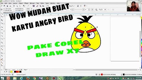 Tutorial Membuat Kartun Angry Bird Dengan Corel draw X7