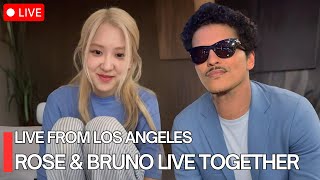 🔴 Rosé Blackpink Weverse From La With Bruno Mars