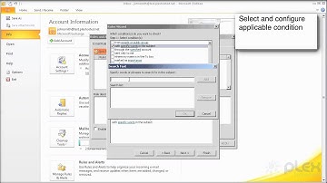 How to create rules in Outlook 2010