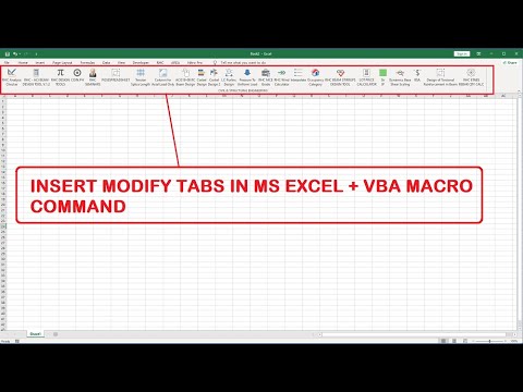 INSERT MODIFY TABS IN MS EXCEL + VBA MACRO COMMAND | Pobreng Engineer ...