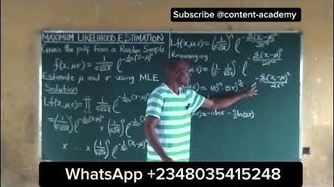 Maximum Likelihood Estimation for The Normal Distribution | Step-by-Step Statistical Estimation