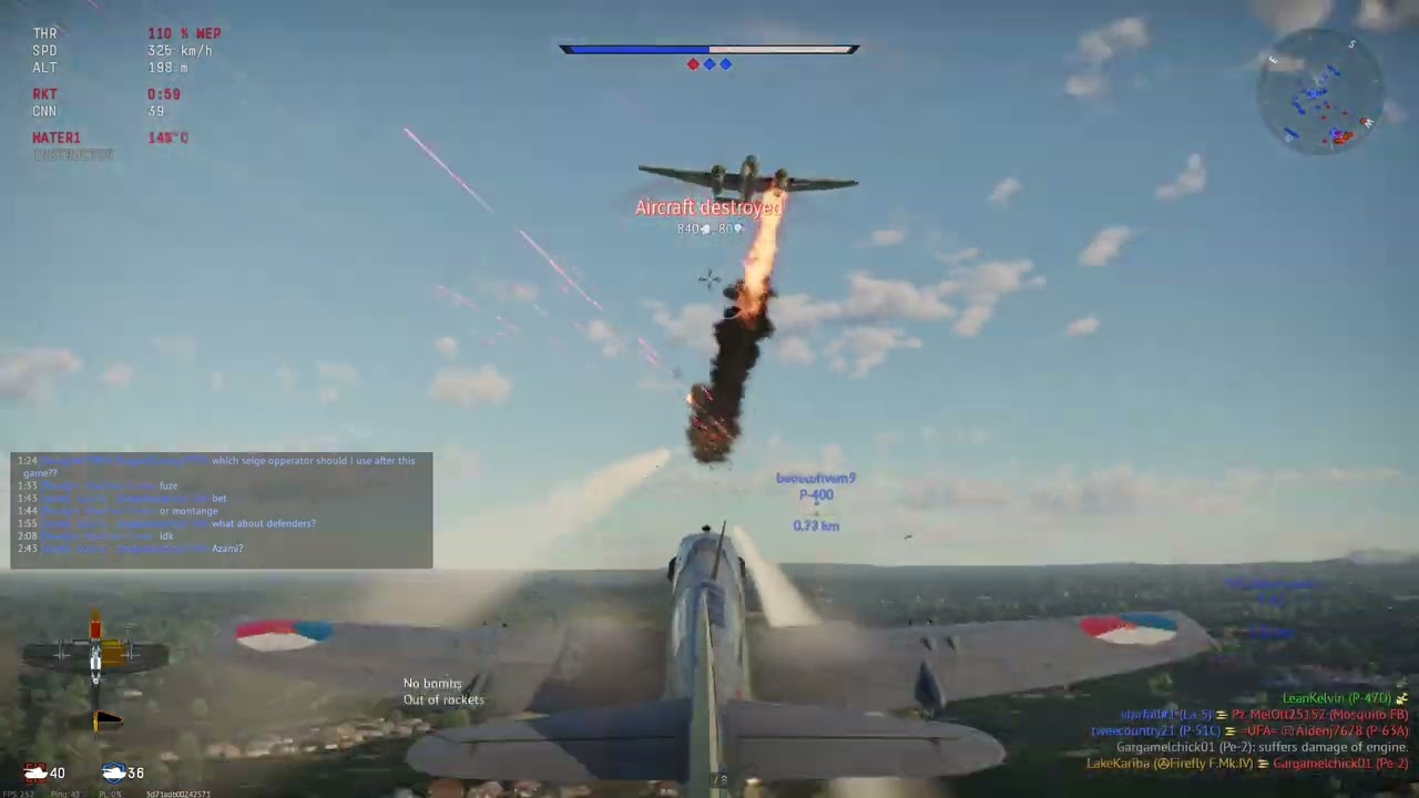 Dutch Fighter Destroying Enemy Bombers | War Thunder