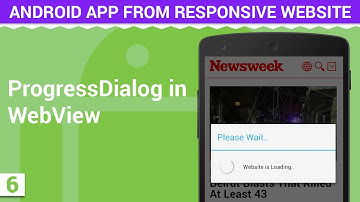 Android Webview with Progress Dialog | Android App from Responsive Website - 6
