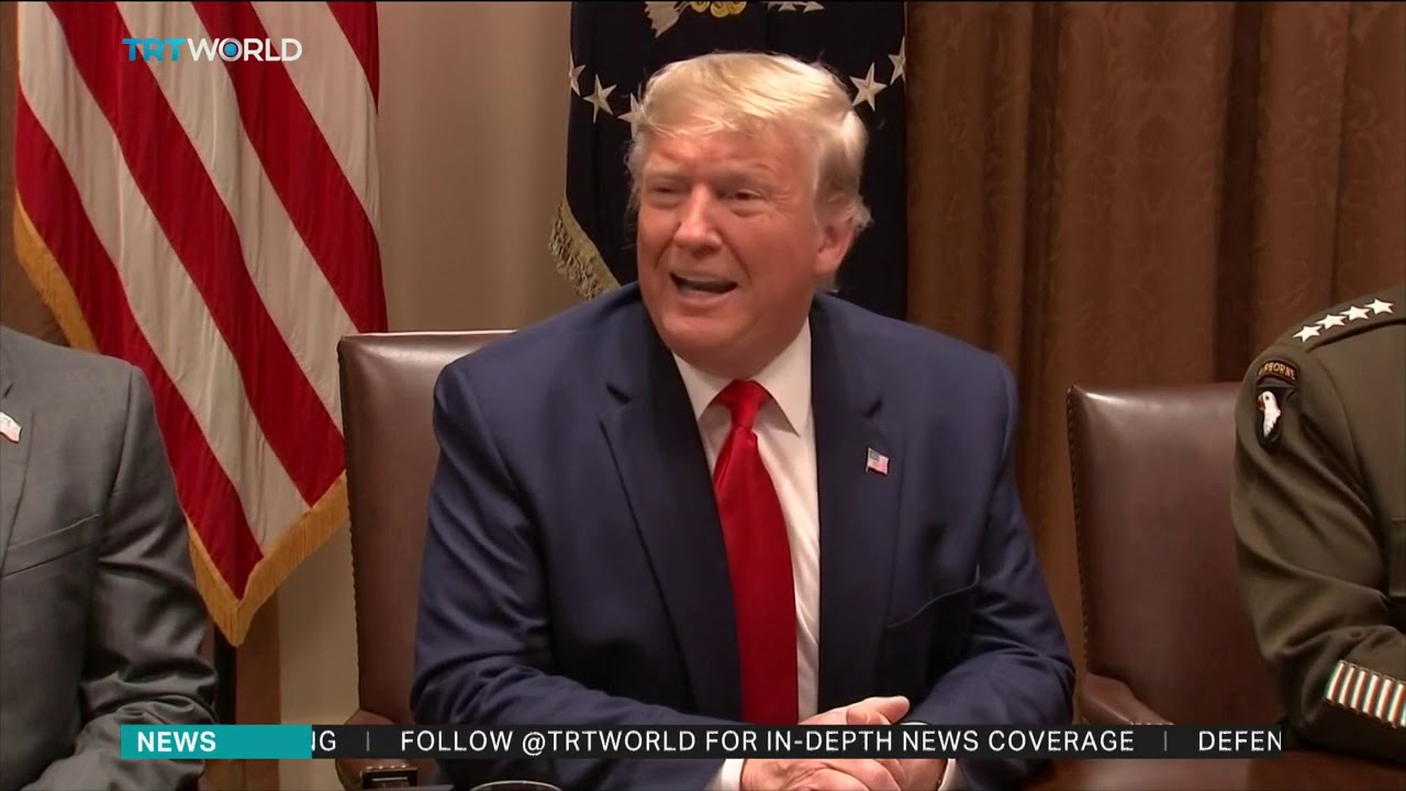 Trump stands by decision to pull US troops out of Syria newspaper mockup