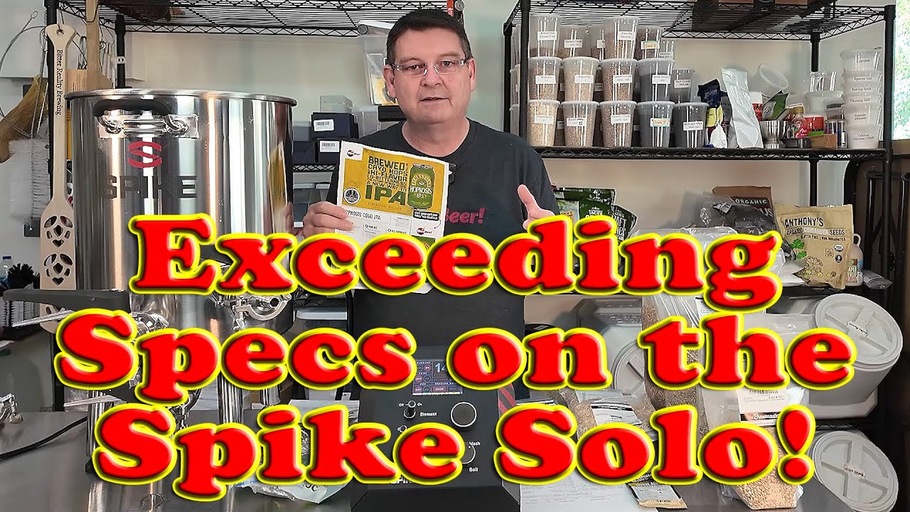 MoreBeer's Hopnosis Cold IPA Beer Kit Brewed on Spike Solo 10 Gallon Bottom Drain System - 1 of 3