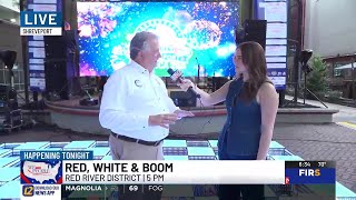 KSLA's Celeste Lay interviews Mayor Tom Arceneaux for Shreveport's America 250 Kickoff event