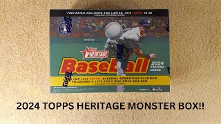 2024 Topps Heritage Monster Box - ROOKIE AUTO HIT!! ✨New✨