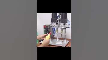 Semi automatic capping machine, duckbill bottle glass plastic bottle capping machine