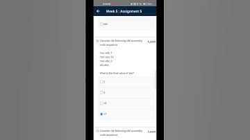 computer architecture week 5 NPTEL assignment 5 answer #nptel #swayam #computerarchitecture