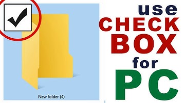 How to Use Check Boxes to Select Items for Windows 10