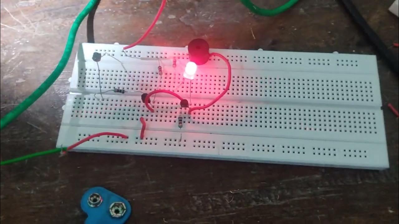 light alarm circuit using LDR (light dependent resistor ) YouTube