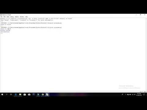 Python programming - first program in python IDLE | CS KNOCKS