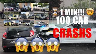 100 CRASHES - 1 MIN [CAR CRASH COMPILATION] ~ Pascal DRAGOTTO