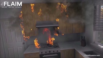 FLAIM Extinguisher - Scenario Walkthrough Home Kitchen Fat Fire