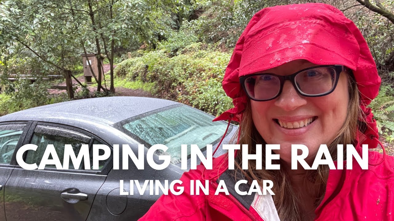 Camping in the Rain || Living in a Car