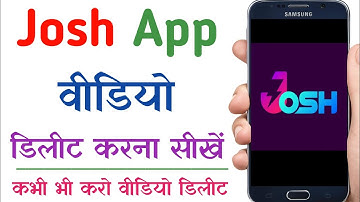 How to delete Video On Josh App | Josh App me video kaise delete kare | Josh App Delete Video