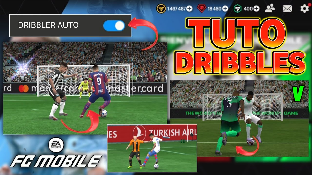 Comment DRIBBLER sur FC MOBILE 24 | Faire des Dribbles sur FC MOBILE 24