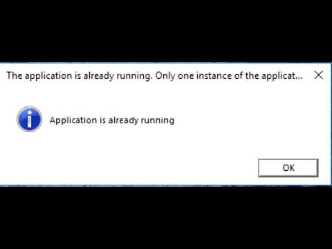 Быстрое решение ошибки Aplication already running.