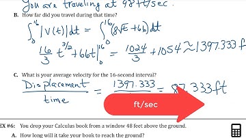8.2 part 2 particle motion with integrals