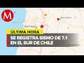 Sismo de magnitud 7.1 sacude el extremo sur de Chile