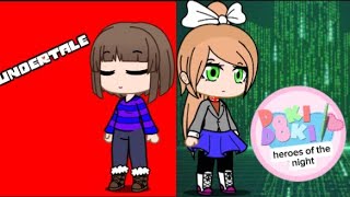 картинка: у Моники есть сестра!? Doki Doki heroes of the night Demo (Gacha club)