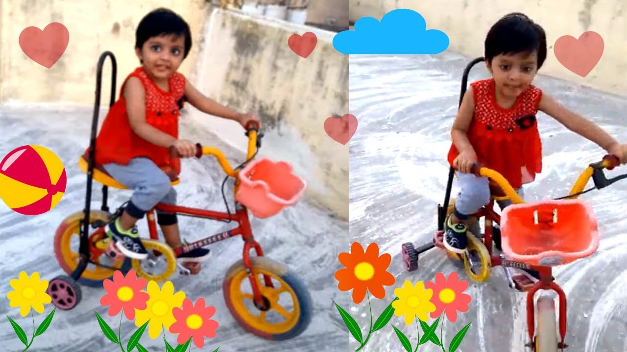 Two years baby riding tricycle / Cute Baby / kids video - YouTube
