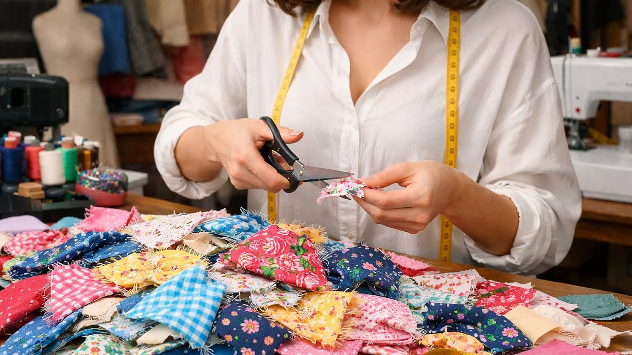 2 ideas for scrap fabric | using up your left-over fabric