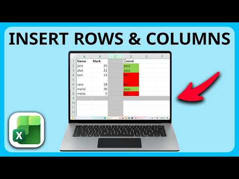 How to Insert Row or Column in Excel | Fast and Easy